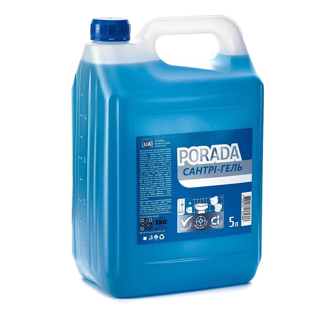 Сантрі-гель PORADA 5 л (ПЕ)